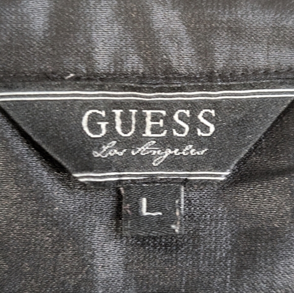GUESS Black Button Up Vest - Picture 2 of 3